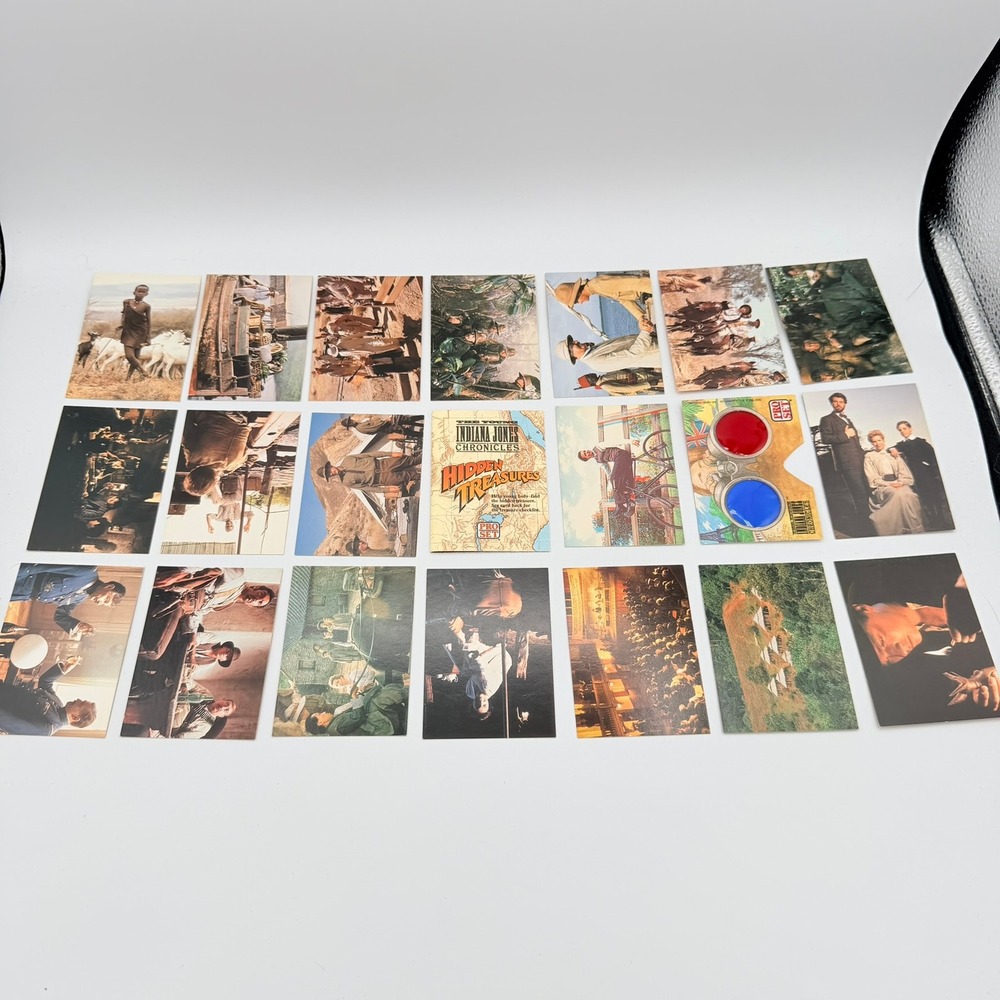 Pro Set Indiana Jones Trading Cards Unisex OS Multi Excellent 1992 21pc Lot
